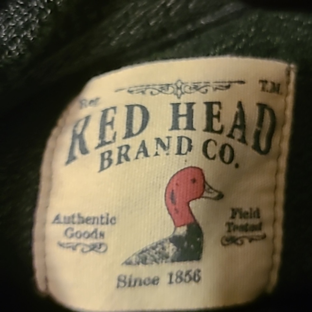 Redhead men's mock turtleneck 1/4 zip thermal. Sz 2XL. (#567) green/black. - Picture 5 of 10